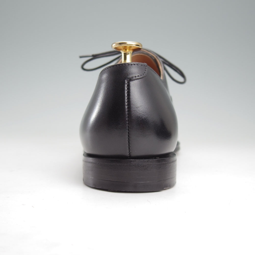 極美品★クロケット&ジョーンズ 7.5E【定価￥132,000-★HALLAM/348ラスト】ハラム/ストレートチップ/カーフ/黒/Crockett&Jones★n925