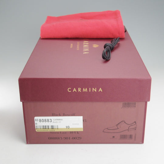 美品★(スペイン製)カルミナ SIZE 10【定価￥94,600-★Uチップ/80883】SINEUラスト/ボックスカーフ/黒/CARMINA★o998