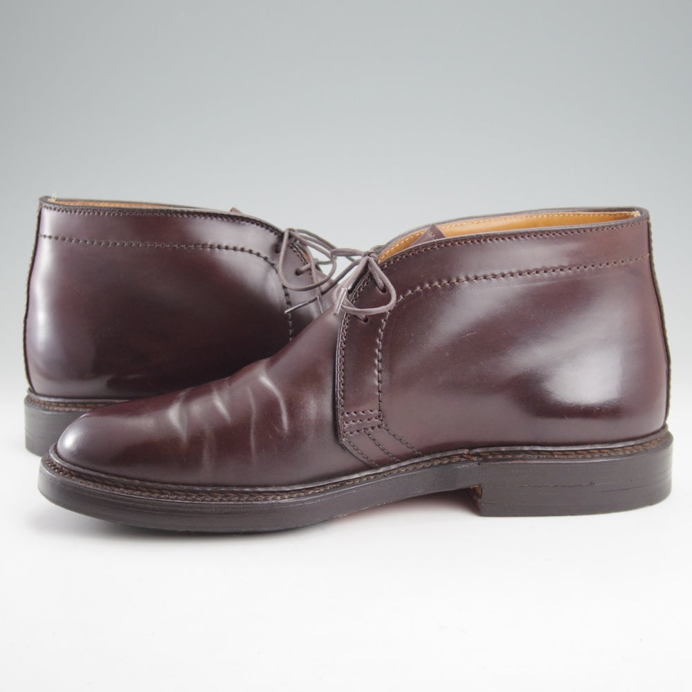 美品★オールデン 7E【定価￥225,500-★コードバン仕様/1339】バリーラスト/チャッカブーツ/バーガンディー/赤茶/メンズ/ALDEN★n927