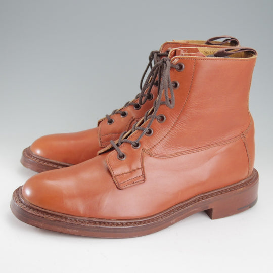 ほぼ未使用★トリッカーズ SIZE 7.5【現行定価14万円以上★ス―パーブーツ/BURFORD同系モデル】M9047/カーフ/茶/メンズ/Tricker's★p550