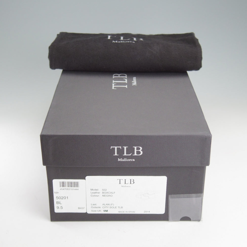美品★TLB Mallorca/ティーエルビー SIZE 9.5【定価￥77,000-★ストレートチップ/WILLIAMS】502/ALANラスト/ボックスカーフ/黒★p001