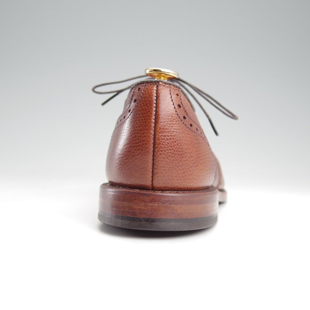 未使用★(米)アレンエドモンズ 8.5D【現行定価13万円程度★McClain/フルブローグ】マクレーン/シボ革/茶/メンズ/ALLEN EDMONDS★n928