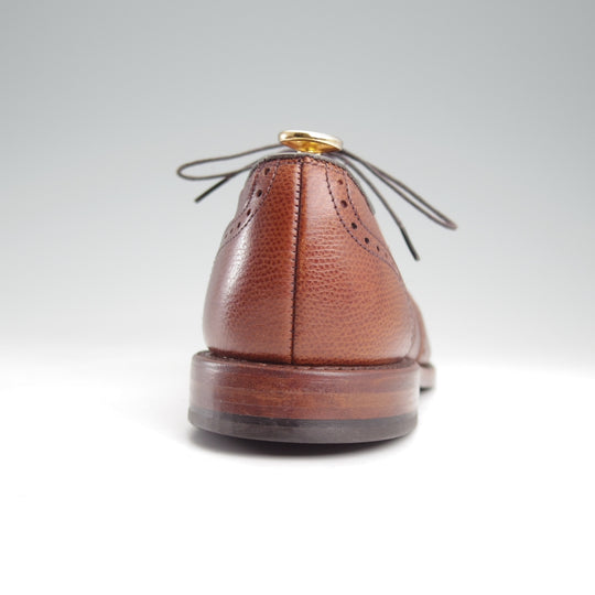 未使用★(米)アレンエドモンズ 8.5D【現行定価13万円程度★McClain/フルブローグ】マクレーン/シボ革/茶/メンズ/ALLEN EDMONDS★n928