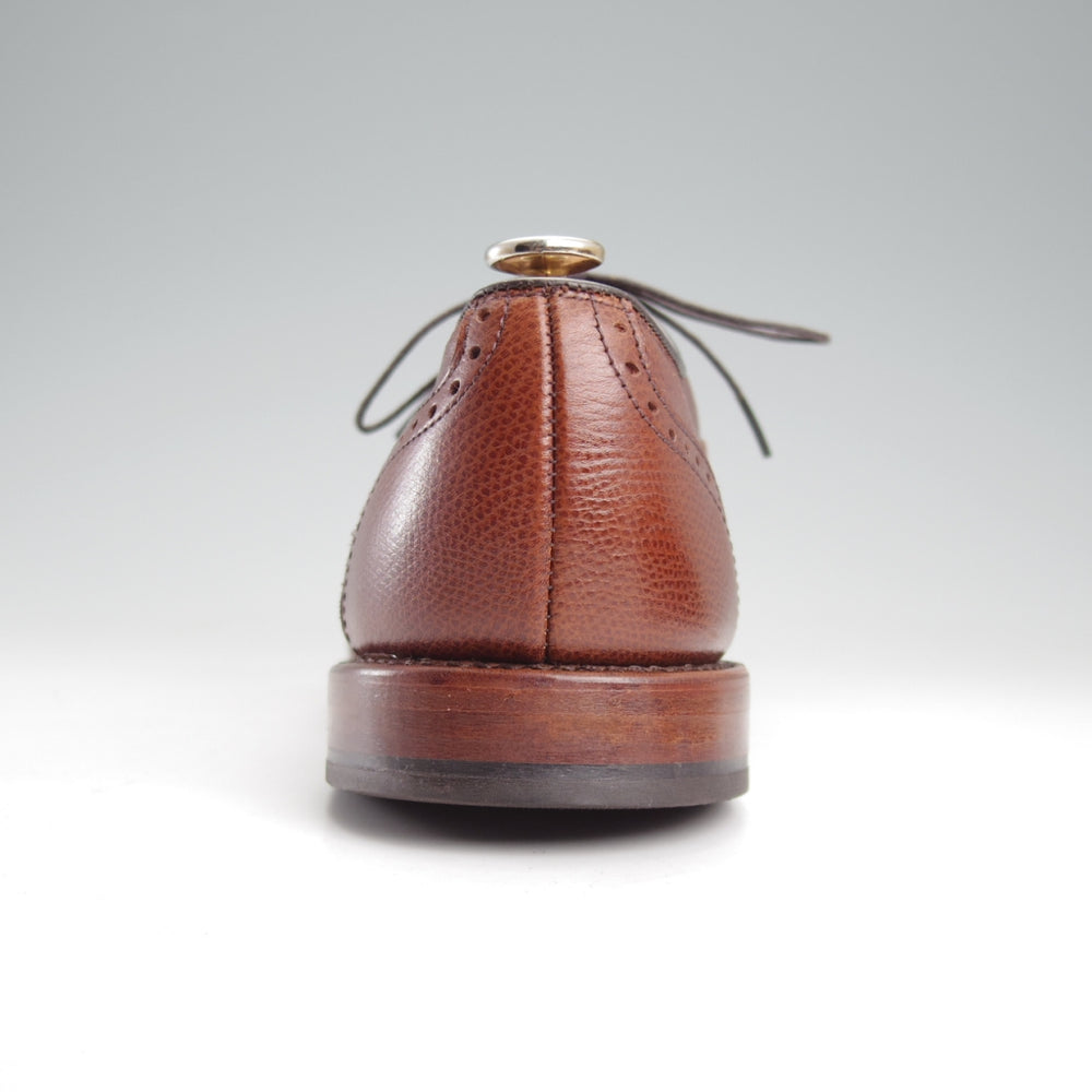 未使用★(米)アレンエドモンズ 8.5D【現行定価13万円程度★McClain/フルブローグ】マクレーン/シボ革/茶/メンズ/ALLEN EDMONDS★n928