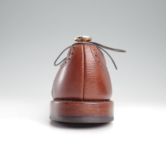 未使用★(米)アレンエドモンズ 8.5D【現行定価13万円程度★McClain/フルブローグ】マクレーン/シボ革/茶/メンズ/ALLEN EDMONDS★n928