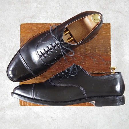 美品★(米)アレンエドモンズ 10D【現行定価￥132,000-★パークアベニュー/Park Avenue】ストレートチップ/黒/ALLEN EDMONDS★n435