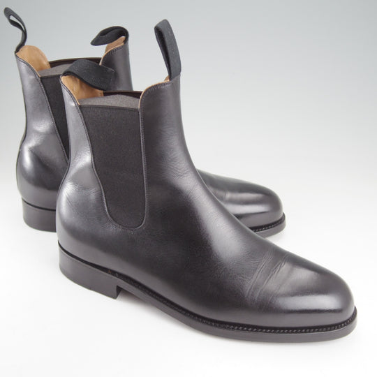 美品★J.M.ウエストン 6.5D【定価￥209,000-★サイドゴアブーツ/705】39ラスト/ボックスカーフ/黒/メンズ/Weston/ウェストン★o443