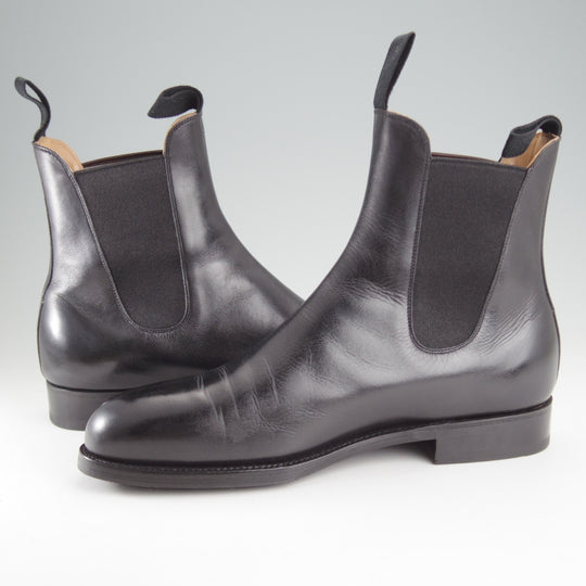 美品★J.M.ウエストン 6.5D【定価￥209,000-★サイドゴアブーツ/705】39ラスト/ボックスカーフ/黒/メンズ/Weston/ウェストン★o443