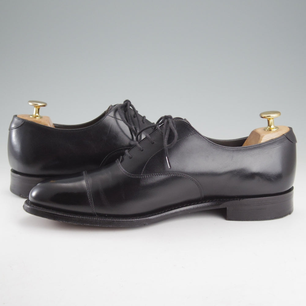 極美品★(英)チーニー 7.5F【グッドイヤーウェルテッド製法★トゥモローランド別注/ストレートチップ】カーフ/黒/メンズ/CHEANEY★o445