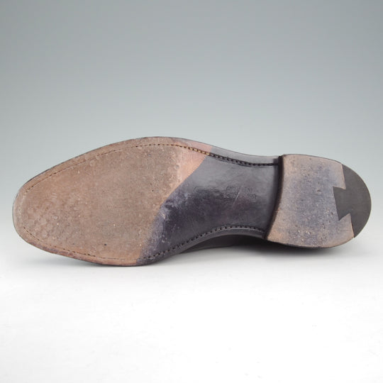 極美品★(英)チーニー 7.5F【グッドイヤーウェルテッド製法★トゥモローランド別注/ストレートチップ】カーフ/黒/メンズ/CHEANEY★o445