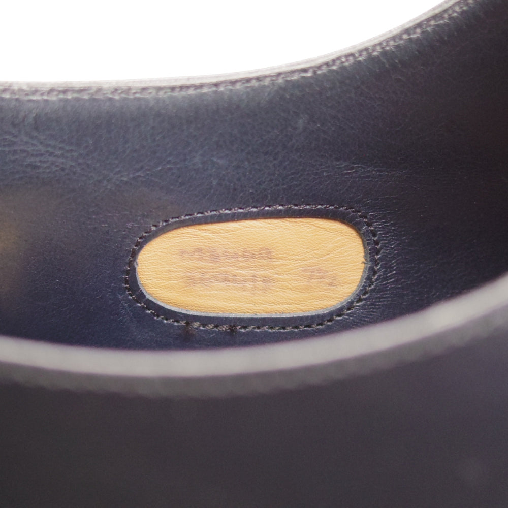 極美品★(英)チーニー 7.5F【グッドイヤーウェルテッド製法★トゥモローランド別注/ストレートチップ】カーフ/黒/メンズ/CHEANEY★o445