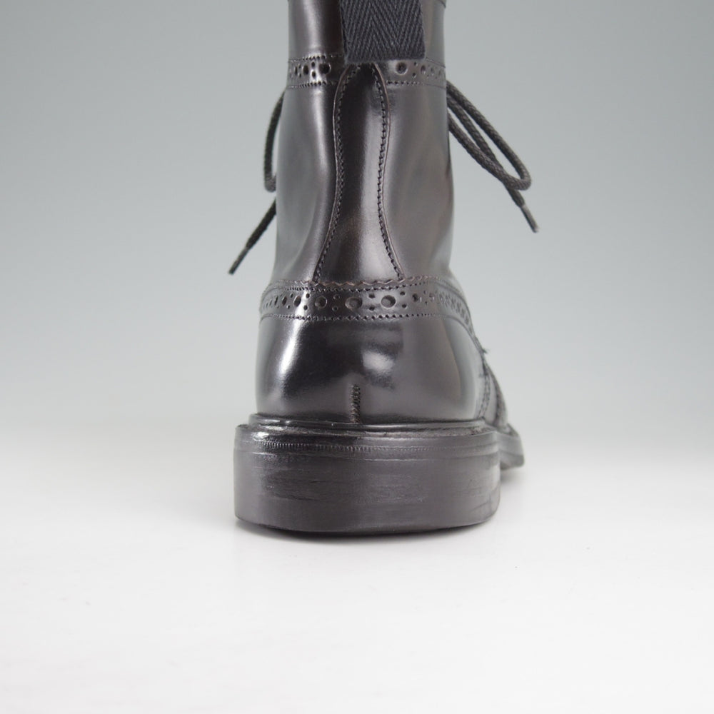 極上★トリッカーズ SIZE 8【現行定価17万円以上★コードバン仕様/Hummingbirds'hill別注】カントリーブーツ/黒/メンズ/Tricker's★p005