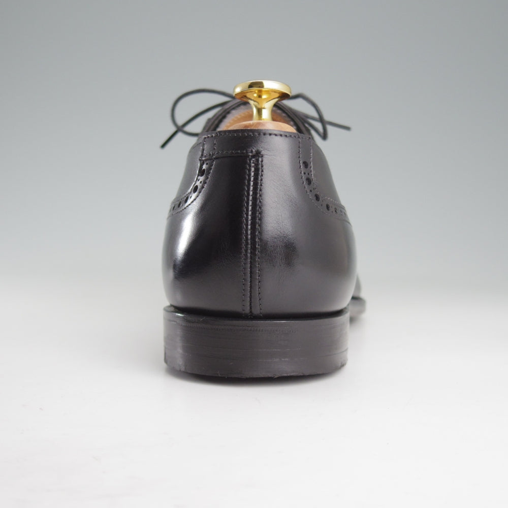 美品★クロケット&ジョーンズ 10E【貴重★(英)ジョージクレバリー別注/セミブローグ】カーフ/黒/メンズ/Crockett&Jones★p006