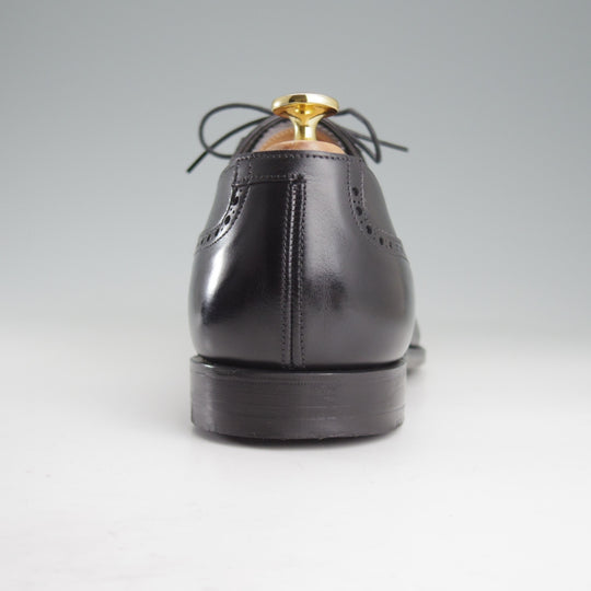 美品★クロケット&ジョーンズ 10E【貴重★(英)ジョージクレバリー別注/セミブローグ】カーフ/黒/メンズ/Crockett&Jones★p006