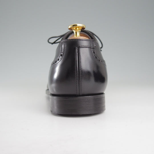 美品★クロケット&ジョーンズ 10E【貴重★(英)ジョージクレバリー別注/セミブローグ】カーフ/黒/メンズ/Crockett&Jones★p006