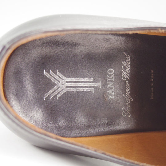 ★(スペイン製)YANKO/ヤンコ SIZE 7【グッドイヤーウェルテッド製法★パンチドキャップトゥ/14727】カーフ/黒/メンズ★o447