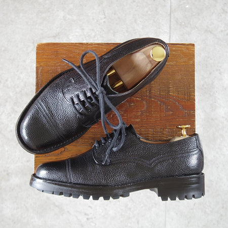 極美品★(英)チーニー 5F【定価￥99,000-★ケンゴン/CAIRNGORM 2C/ヴェルトショーン製法】ストレートチップ/黒/メンズ/CHEANEY★p019
