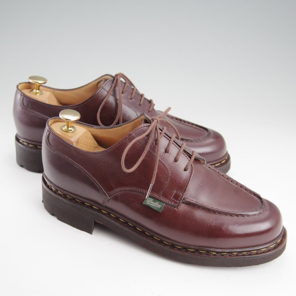 極美品★パラブーツ SIZE 5.5【定価￥96,800-★シャンボード/CHAMBORD】CAFE/カフェ/リスレザー/TEXソール/Uチップ/濃茶/Paraboot★n933