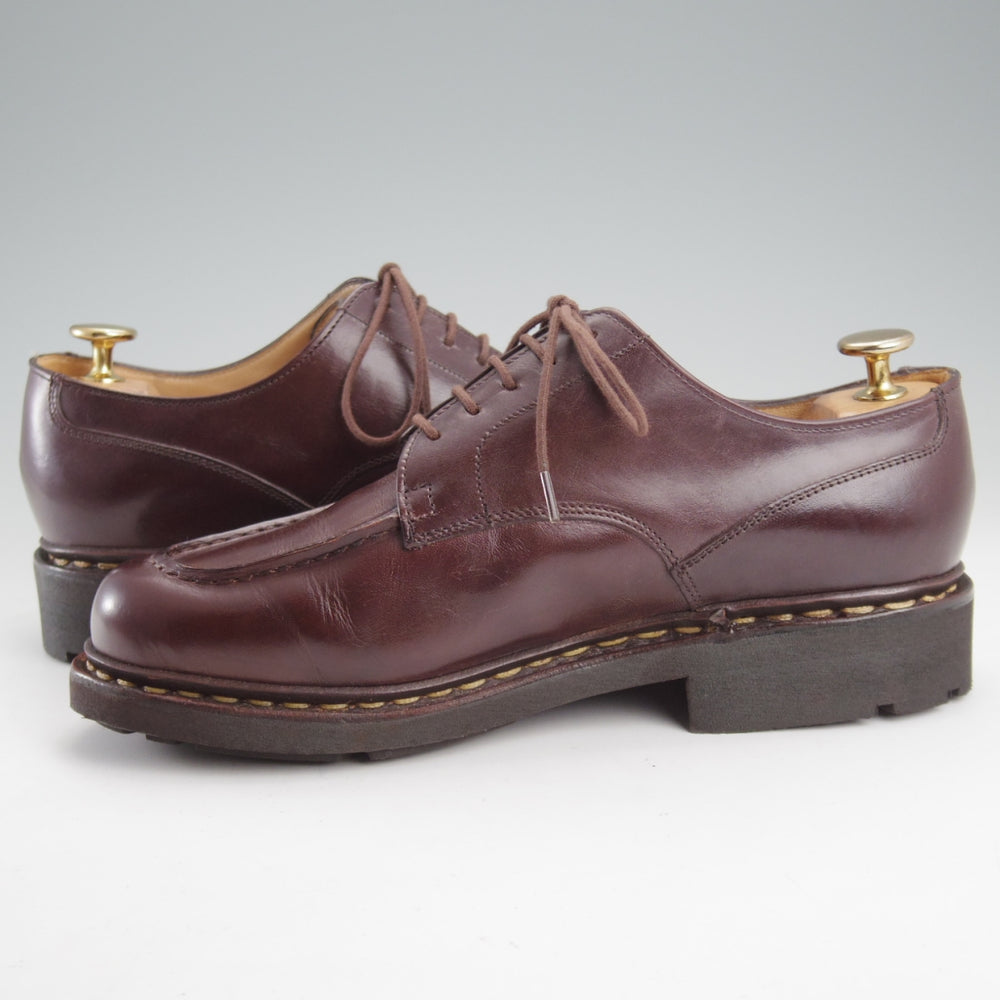 極美品★パラブーツ SIZE 5.5【定価￥96,800-★シャンボード/CHAMBORD】CAFE/カフェ/リスレザー/TEXソール/Uチップ/濃茶/Paraboot★n933