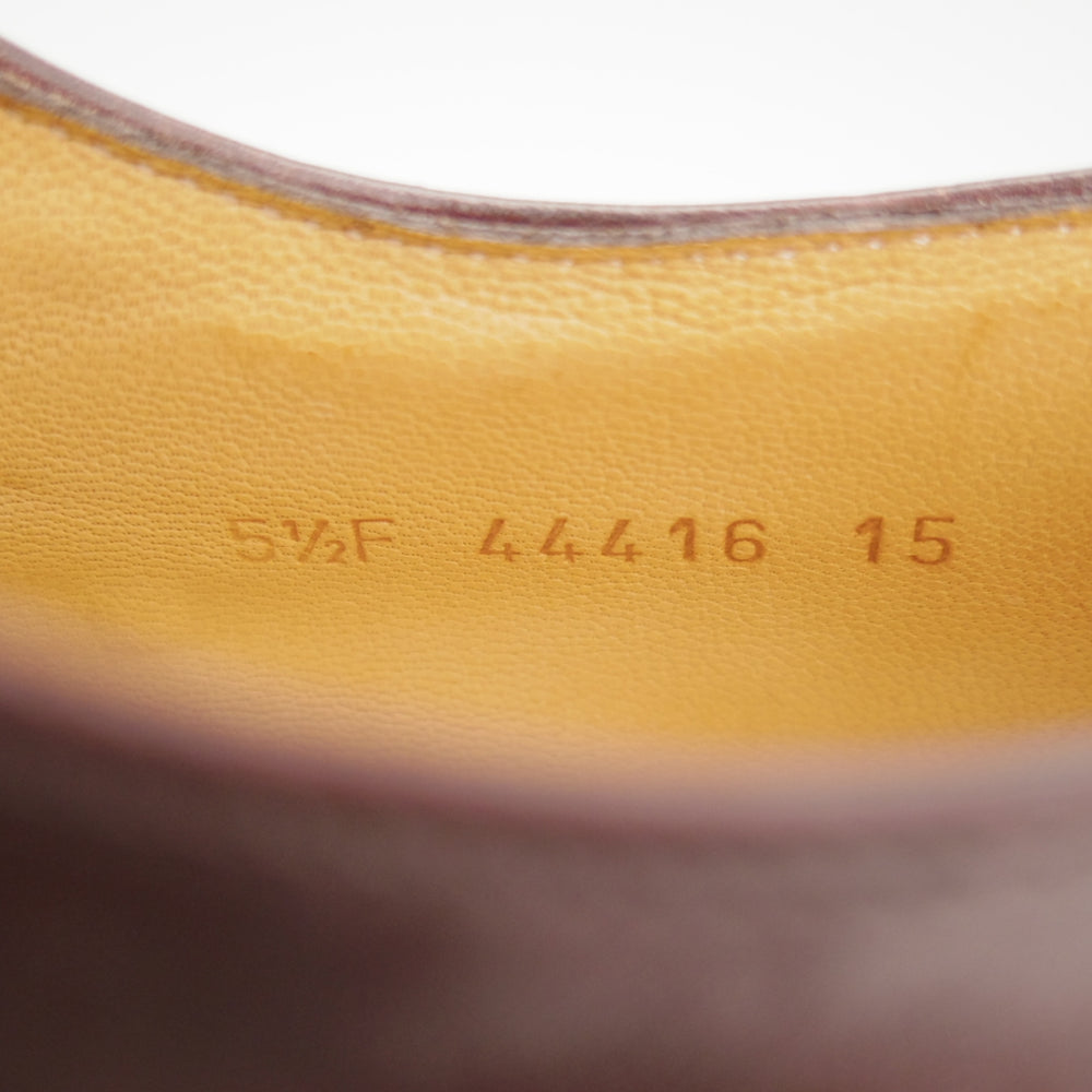 極美品★パラブーツ SIZE 5.5【定価￥96,800-★シャンボード/CHAMBORD】CAFE/カフェ/リスレザー/TEXソール/Uチップ/濃茶/Paraboot★n933