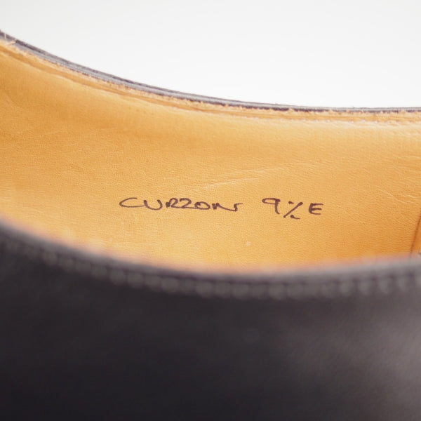 未使用★クロケット&ジョーンズ 9.5E【定価￥99,000-★マスターロイド/CURZON/ハンドグレード】カーフ/黒/メンズ/Crockett&Jones★m912