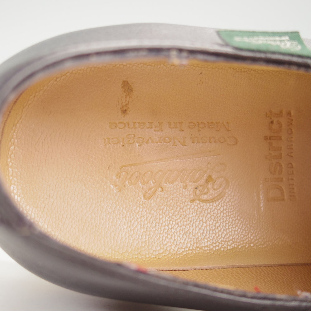 極上★パラブーツ SIZE 6【定価￥90,200-★PHOTON/フォトン/サイドゴアシューズ】District/ユナイテッドアローズ別注/黒/Paraboot★n934