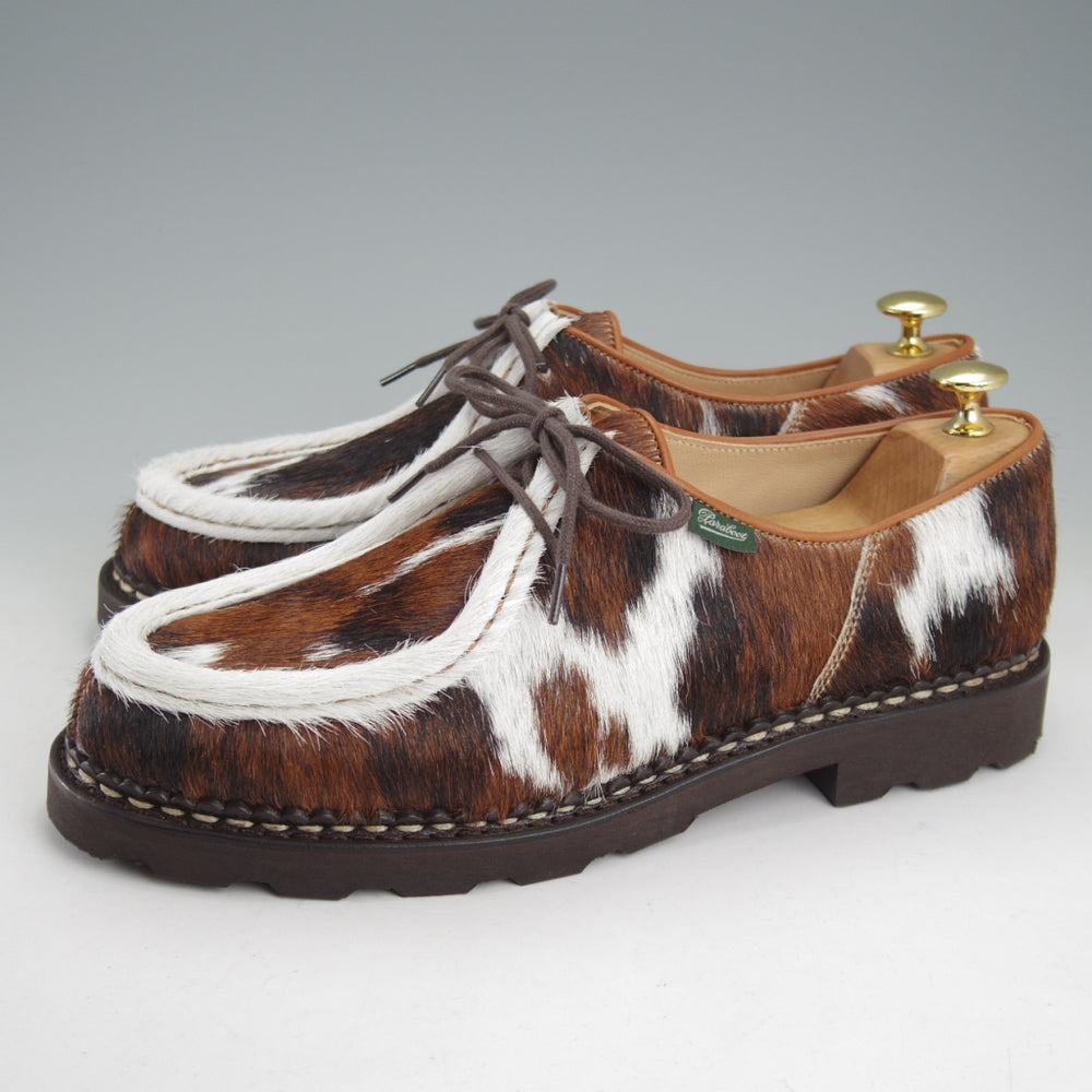 未使用★パラブーツ SIZE 43【定価￥96,800-★ハラコ仕様/MICHAEL/ミカエル】チロリアンシューズ/POILS VACHE/茶/Paraboot★n935