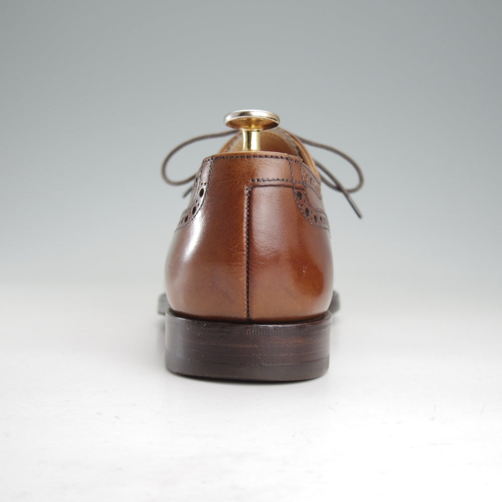 ★クロケット&ジョーンズ 6.5E【同系モデル定価￥143,000-★WESTFIELD/セミブローグ】341ラスト/茶/メンズ/Crockett&Jones★o450