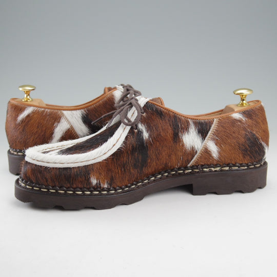 未使用★パラブーツ SIZE 43【定価￥96,800-★ハラコ仕様/MICHAEL/ミカエル】チロリアンシューズ/POILS VACHE/茶/Paraboot★n935