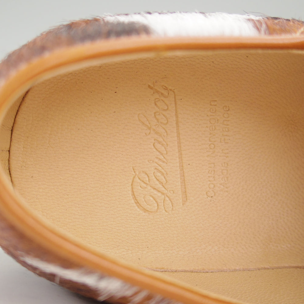 未使用★パラブーツ SIZE 43【定価￥96,800-★ハラコ仕様/MICHAEL/ミカエル】チロリアンシューズ/POILS VACHE/茶/Paraboot★n935