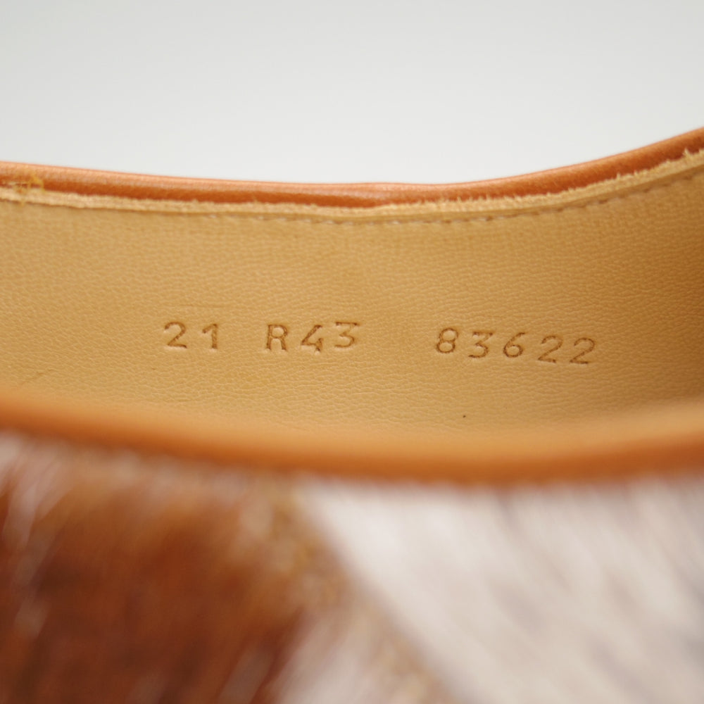 未使用★パラブーツ SIZE 43【定価￥96,800-★ハラコ仕様/MICHAEL/ミカエル】チロリアンシューズ/POILS VACHE/茶/Paraboot★n935