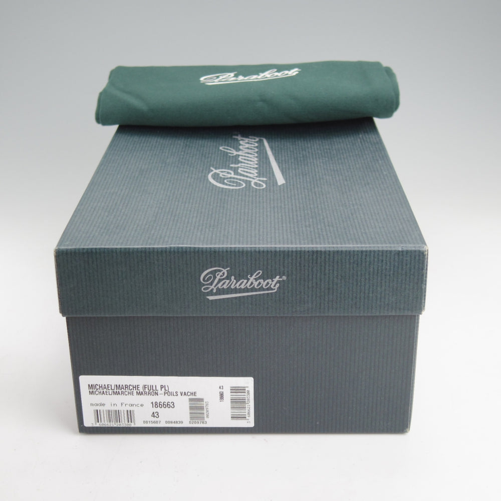 未使用★パラブーツ SIZE 43【定価￥96,800-★ハラコ仕様/MICHAEL/ミカエル】チロリアンシューズ/POILS VACHE/茶/Paraboot★n935