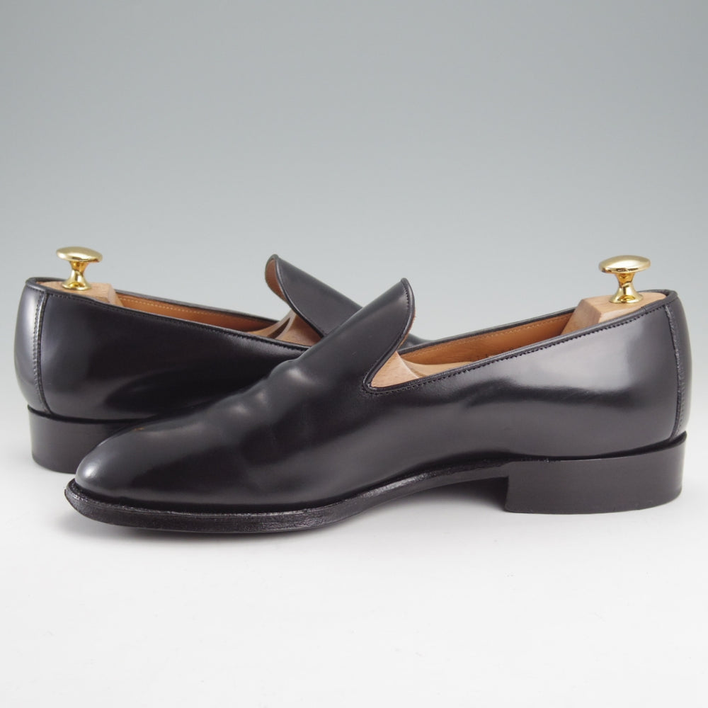 極上★(日本製)THE HARVEY/ザ・ハーヴィー SIZE 39【定価￥107,800-★コードバン/KNIGHTSBRIDGE】ローファー/スリッポン/黒★n936