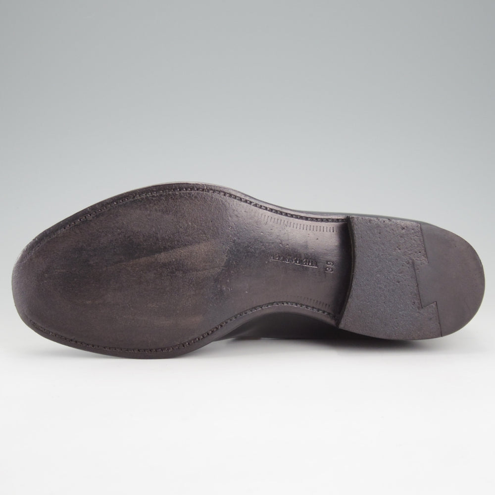 極上★(日本製)THE HARVEY/ザ・ハーヴィー SIZE 39【定価￥107,800-★コードバン/KNIGHTSBRIDGE】ローファー/スリッポン/黒★n936