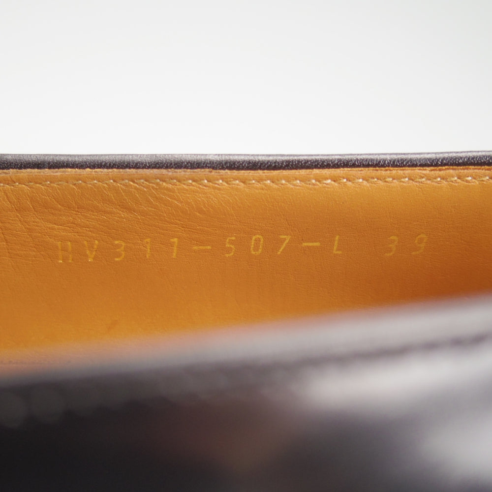 極上★(日本製)THE HARVEY/ザ・ハーヴィー SIZE 39【定価￥107,800-★コードバン/KNIGHTSBRIDGE】ローファー/スリッポン/黒★n936