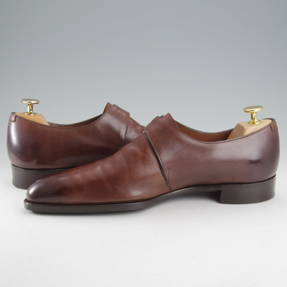 極上★(英)ガジアーノ&ガーリング 7E【現行定価20万円以上★REGENCY/DECOラスト】モンクストラップ/カーフ/濃茶/GAZIANO&GIRLING★o451