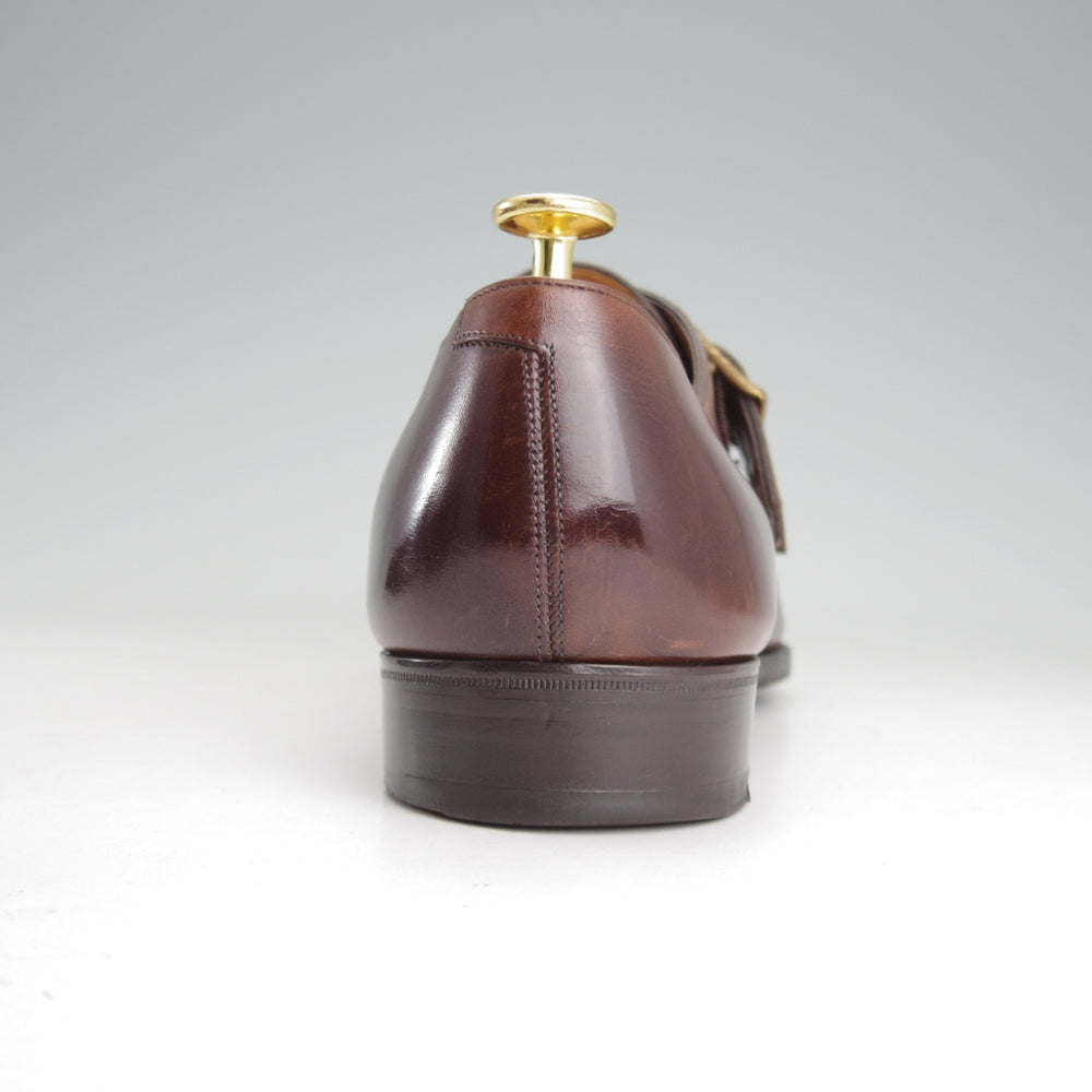 極上★(英)ガジアーノ&ガーリング 7E【現行定価20万円以上★REGENCY/DECOラスト】モンクストラップ/カーフ/濃茶/GAZIANO&GIRLING★o451