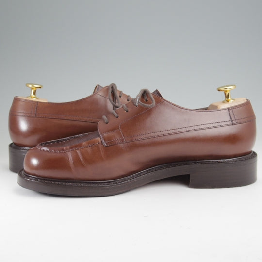 極上★(浅草)RENDO/レンド SIZE 7【貴重★パターンオーダー品/GB001】Uチップ/ベガノカーフ×アルパインカーフ/濃茶/メンズ★n440