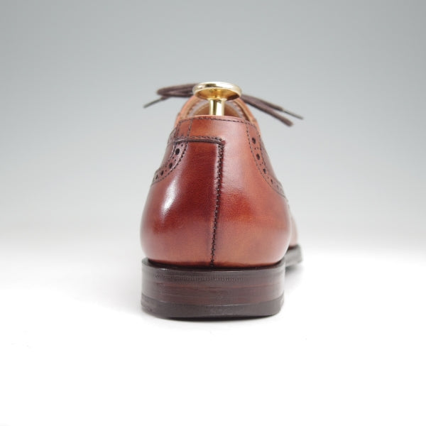 ★クロケット&ジョーンズ 6E【現行定価10万円以上★WESTBOURNE】348ラスト/クォーターブローグ/チェスナット/茶/Crockett&Jones★n441