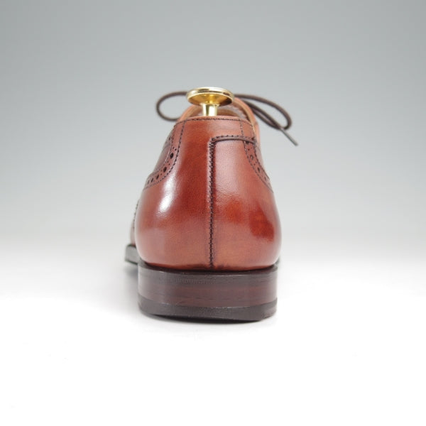 ★クロケット&ジョーンズ 6E【現行定価10万円以上★WESTBOURNE】348ラスト/クォーターブローグ/チェスナット/茶/Crockett&Jones★n441
