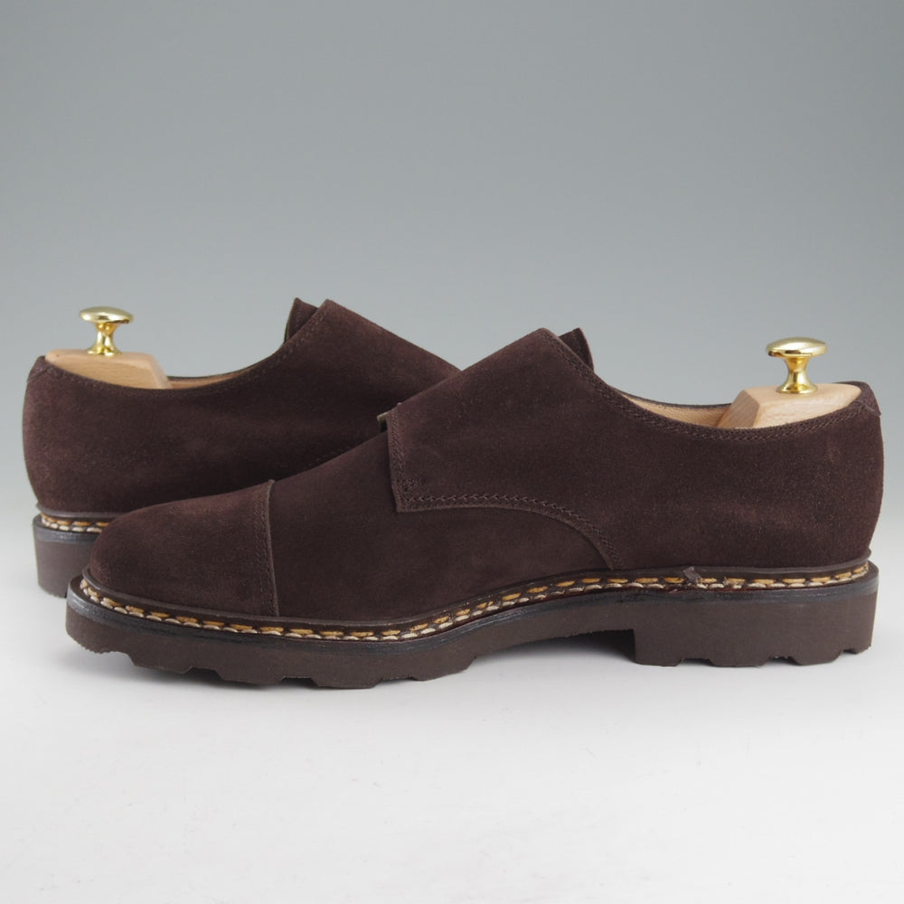未使用★パラブーツ SIZE 9.5【定価￥96,800-★ウィリアム/WILLIAM】マルシェソール/ダブルモンク/スエード/濃茶/メンズ/Paraboot★p012-10