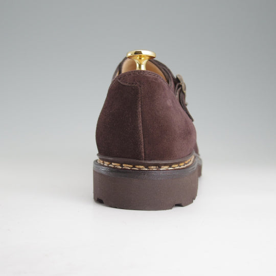 未使用★パラブーツ SIZE 9.5【定価￥96,800-★ウィリアム/WILLIAM】マルシェソール/ダブルモンク/スエード/濃茶/メンズ/Paraboot★p012-10