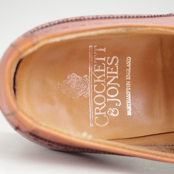 ★クロケット&ジョーンズ 6E【現行定価10万円以上★WESTBOURNE】348ラスト/クォーターブローグ/チェスナット/茶/Crockett&Jones★n441
