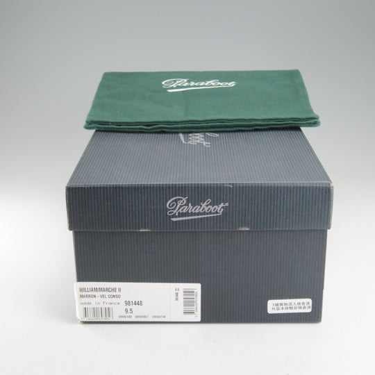 未使用★パラブーツ SIZE 9.5【定価￥96,800-★ウィリアム/WILLIAM】マルシェソール/ダブルモンク/スエード/濃茶/メンズ/Paraboot★p012-10