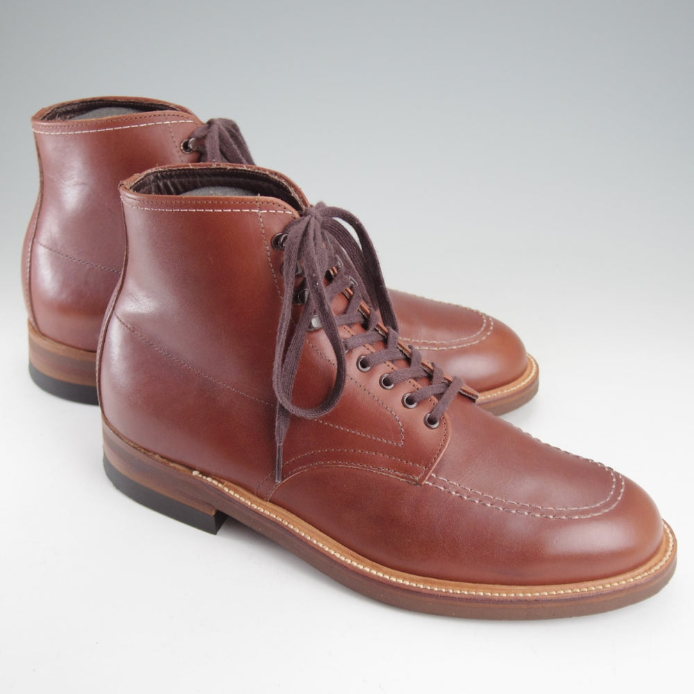 極美品★オールデン 7.5D【定価￥174,900-★インディーブーツ/405】トゥルーバランスラスト/コルクソール/カーフ/茶/メンズ/ALDEN★o453