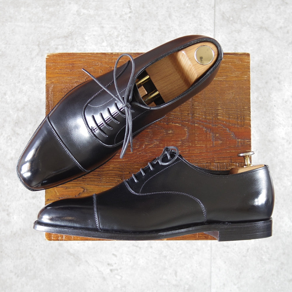 未使用★クロケット&ジョーンズ 7E【定価￥148,500-★AUDLEY/オードリー】ハンドグレードライン/337ラスト/黒/Crockett&Jones★n953