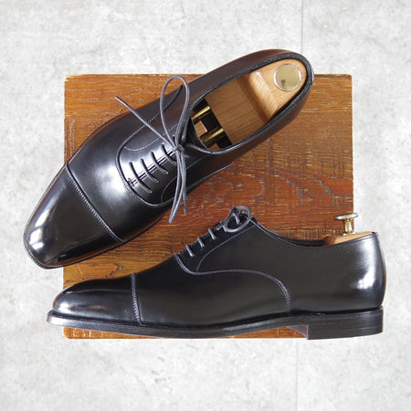 未使用★クロケット&ジョーンズ 7E【定価￥148,500-★AUDLEY/オードリー】ハンドグレードライン/337ラスト/黒/Crockett&Jones★n953