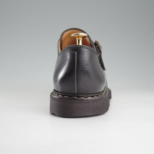 ★パラブーツ SIZE 7【定価￥96,800-★ウィリアム/WILLIAM】マルシェソール/ダブルモンク/リスレザー/黒/メンズ/Paraboot★p015