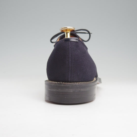 未使用★チャーチ 60E/UK6【デッドストック品★旧チャーチ/3都市ロゴ/149ラスト】プレーントゥ/スエード/紺/メンズ/Church's★n940