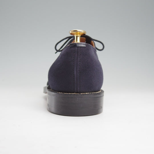 未使用★チャーチ 60E/UK6【デッドストック品★旧チャーチ/3都市ロゴ/149ラスト】プレーントゥ/スエード/紺/メンズ/Church's★n940